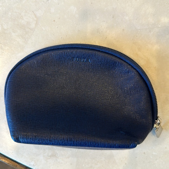 2 matching Furla cosmetic bags purchased in Italy Never used 6” x 4” 3.5” x 2.5” - Picture 2 of 5